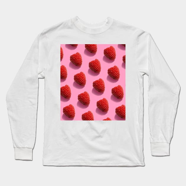 Delicious Pink Berries Long Sleeve T-Shirt by NewburyBoutique